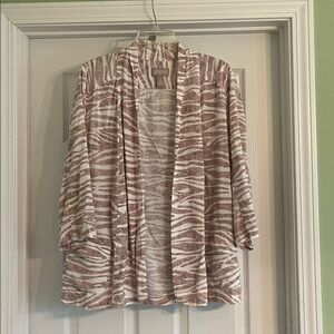 Chico's Zebra Print Cardigan